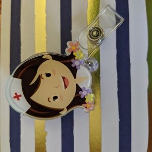 Nurse name tag holder